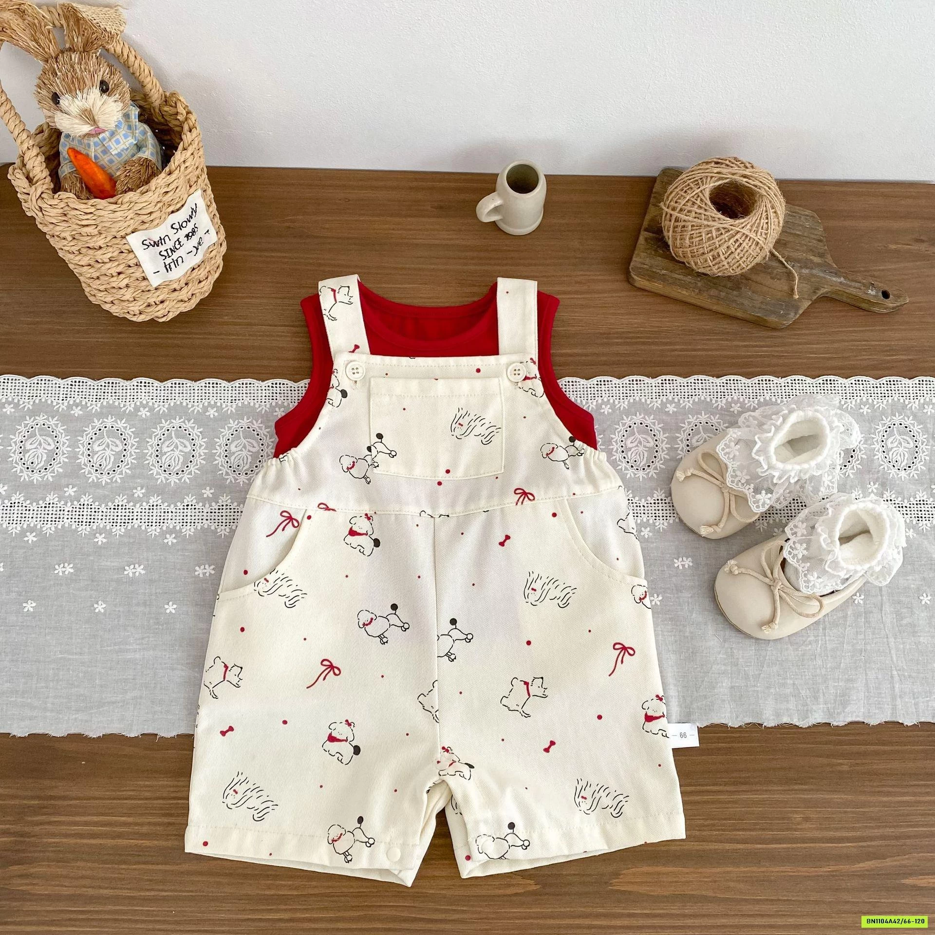 SÉT YẾM KUTE ÁO ĐỎ