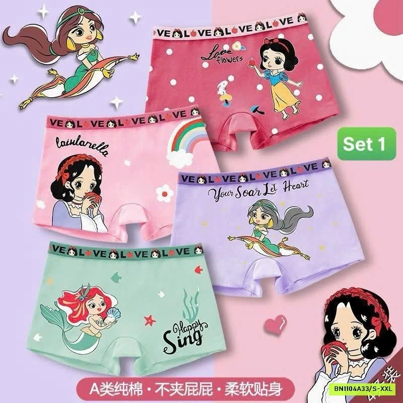 SÉT 4 QUẦN CHIP BÉ GÁI