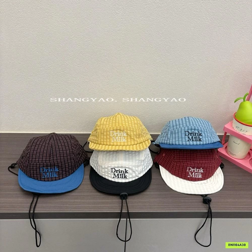 MŨ KẾT TÁN PHẲNG SỌC