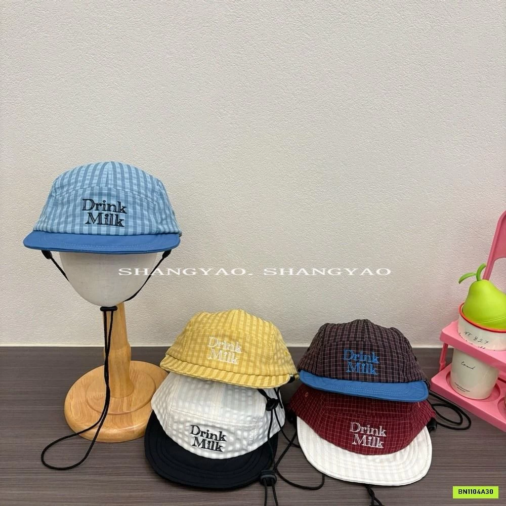 MŨ KẾT TÁN PHẲNG SỌC