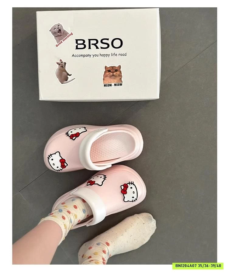 SỤC CROCS ĐẾ CAO KITTY