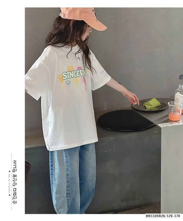 ÁO THUN TRÁI TIM SẮC MÀU