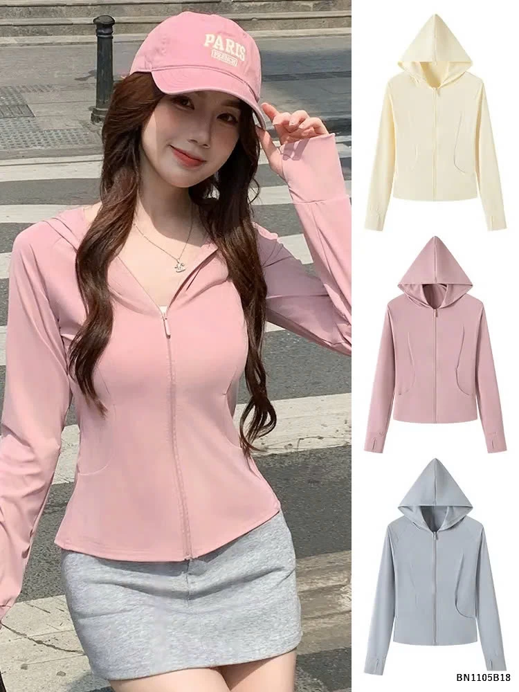 ÁO CHỐNG NẮNG MỎNG DÁNG ÔM NỮ