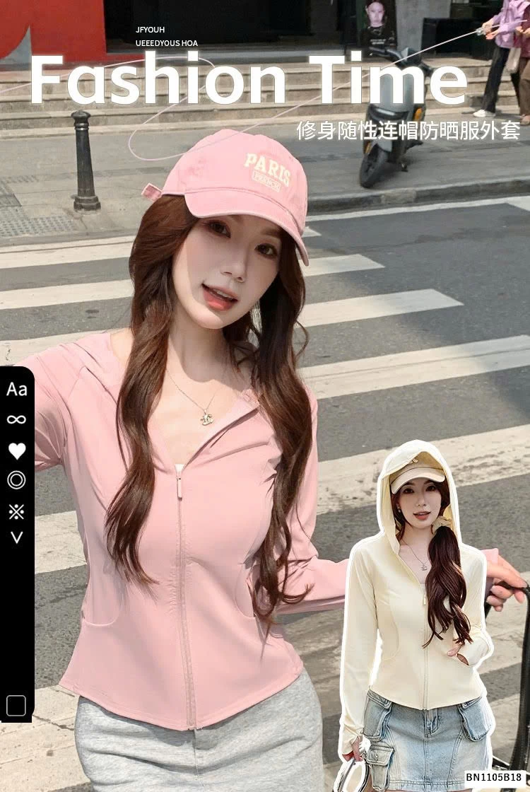 ÁO CHỐNG NẮNG MỎNG DÁNG ÔM NỮ