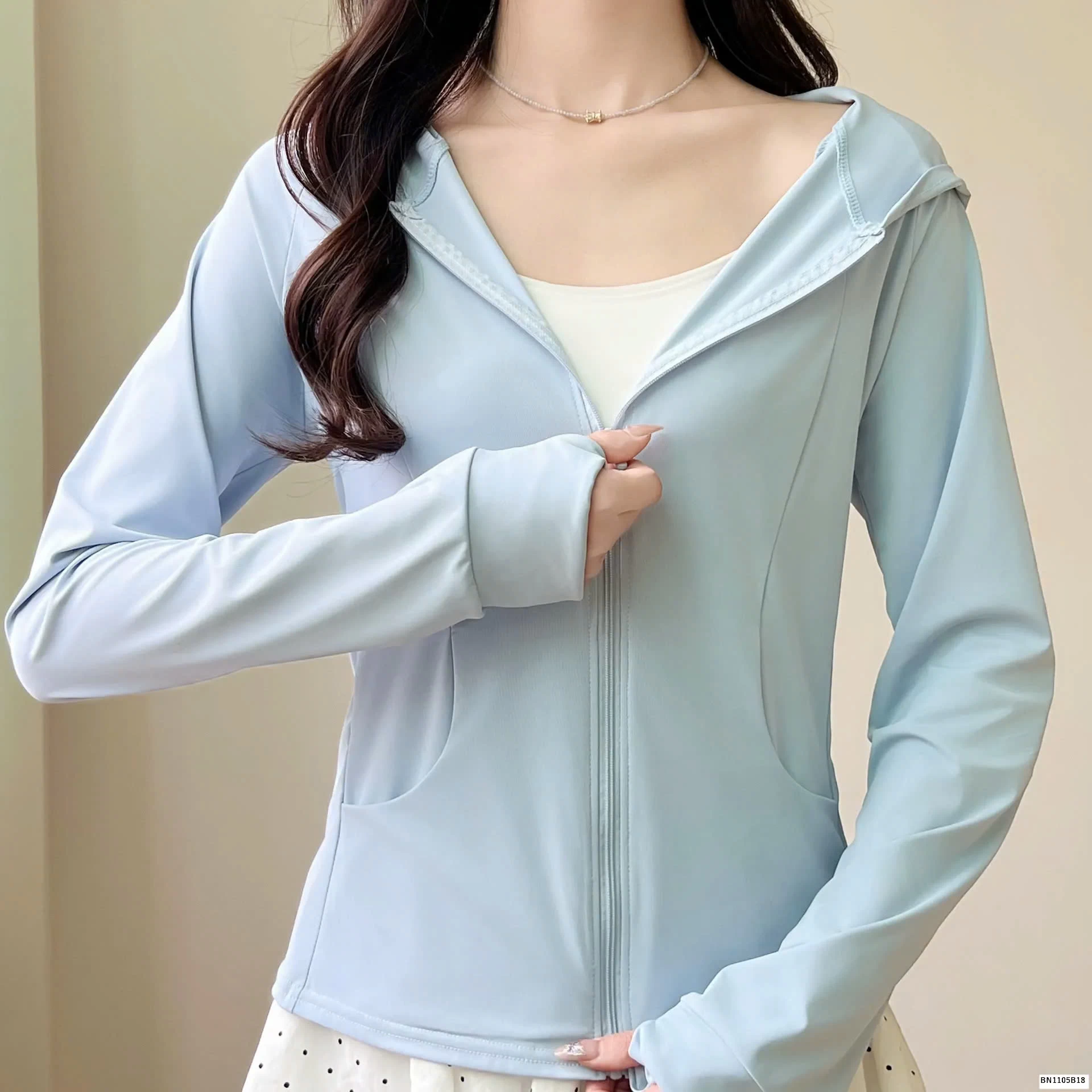 ÁO CHỐNG NẮNG MỎNG DÁNG ÔM NỮ