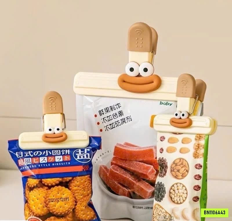 SET 20 CÁI KẸP MIỆNG TÚI "MẶT CƯỜI"