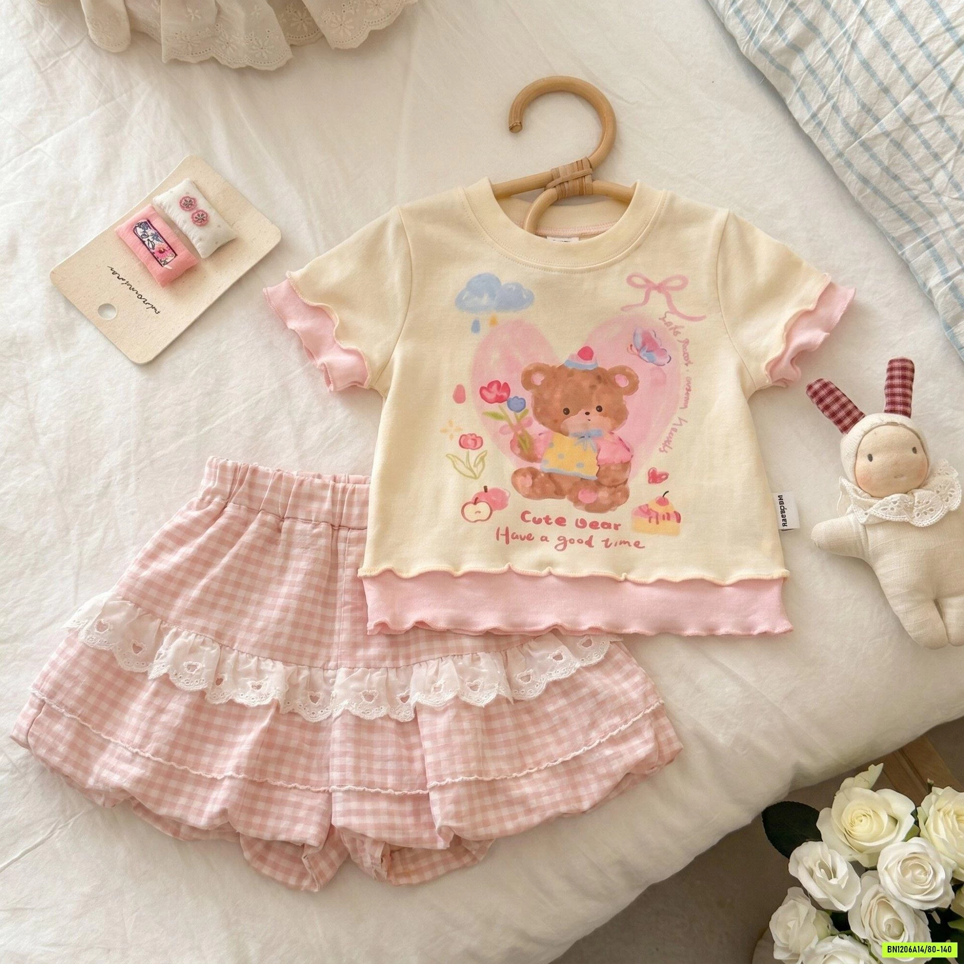 SÉT GẤU HỒNG 2 CHI TIẾT NINGLI