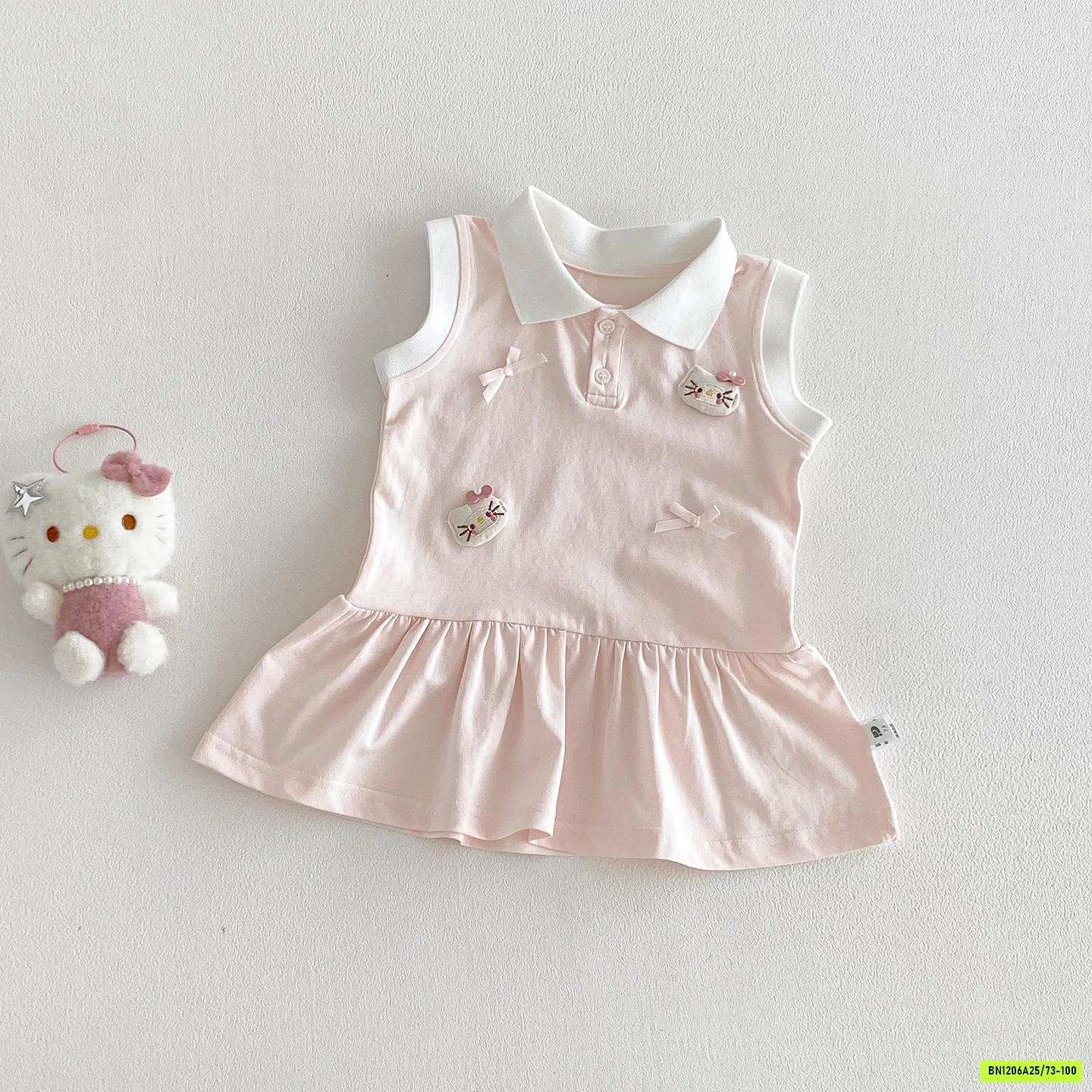 ĐẦM POLO THÊU ĐUÔI CÁ SZ NHÍ