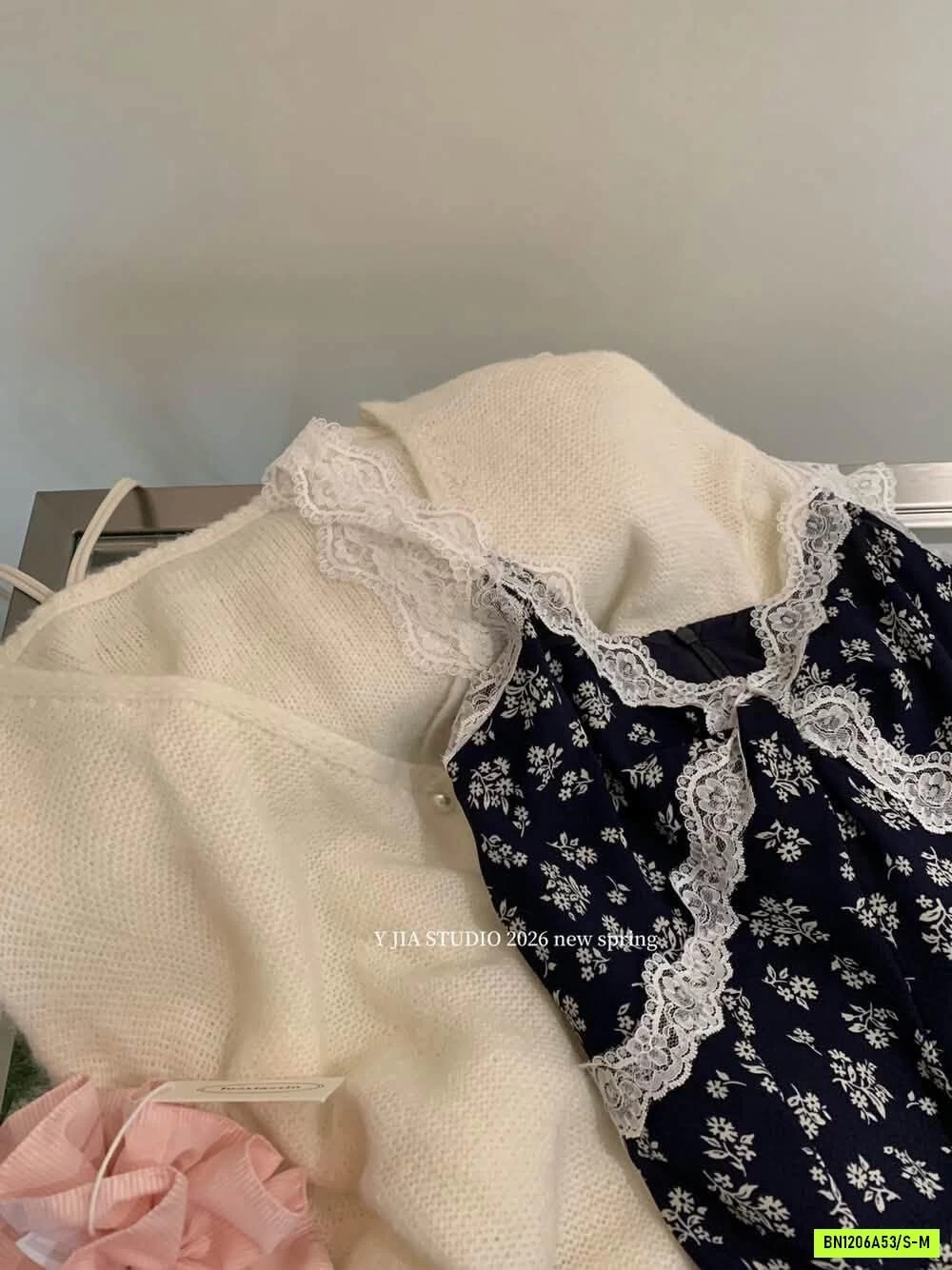 SÉT VÁY HOA 2 DÂY + CARDIGAN