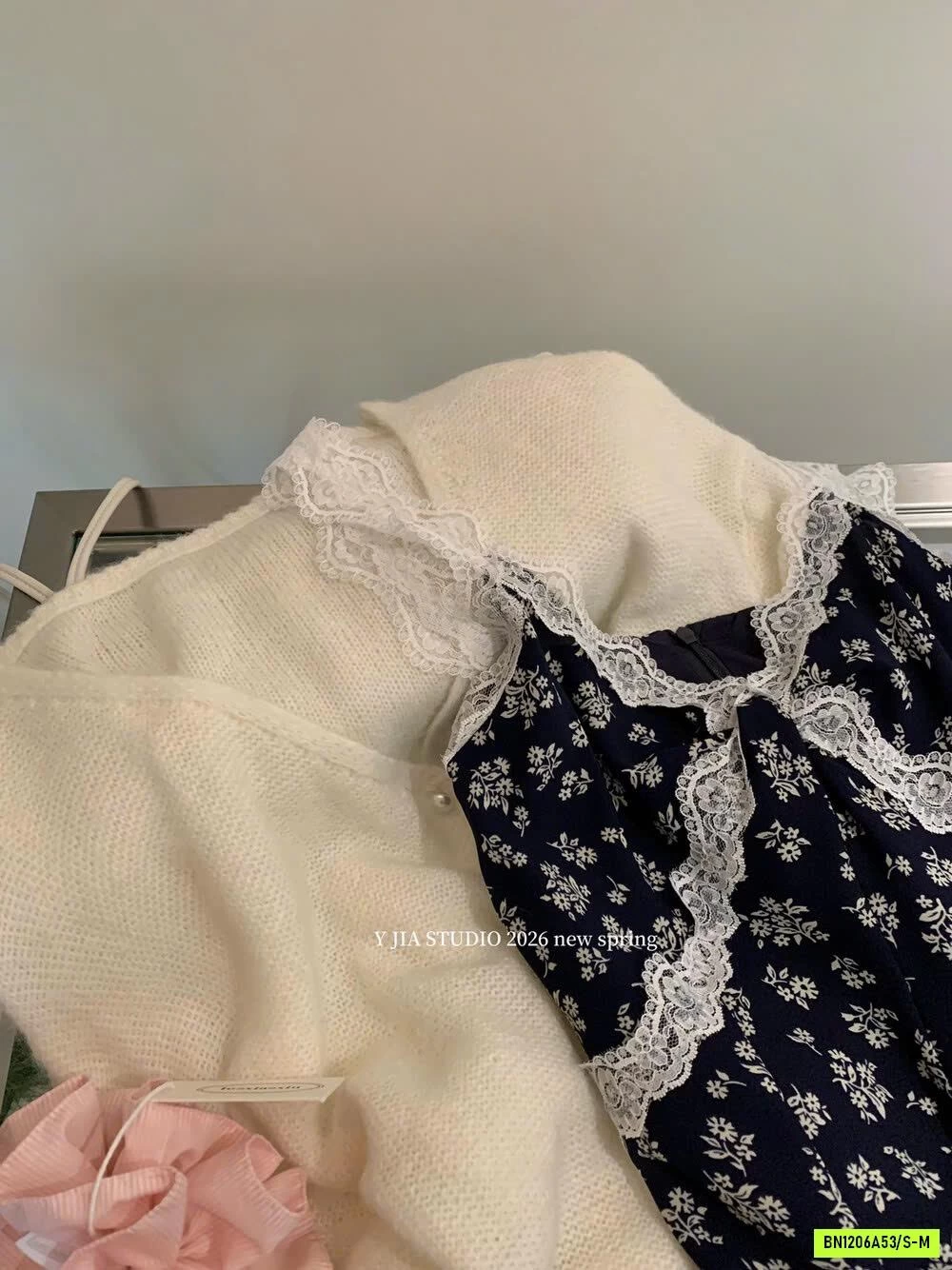 SÉT VÁY HOA 2 DÂY + CARDIGAN