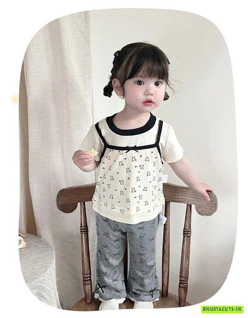 SÉT ÁO GIẢ 2 LỚP MIX QUẦN LOE