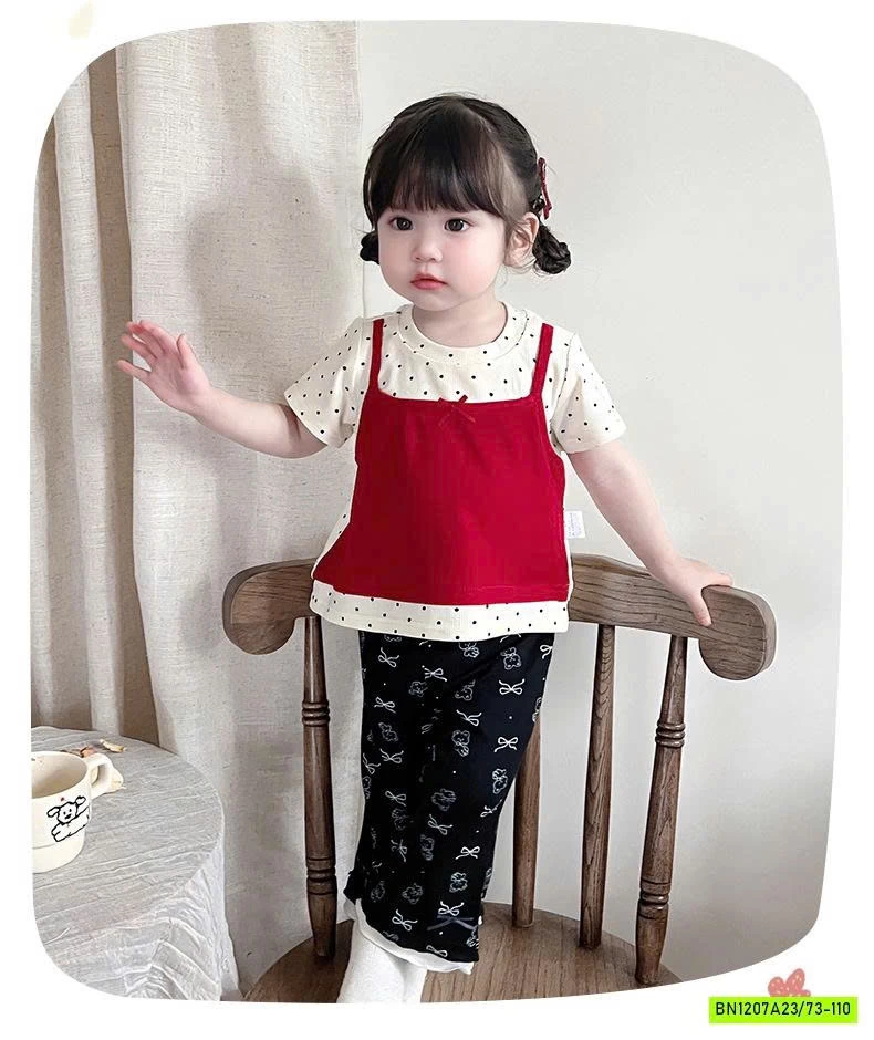 SÉT ÁO GIẢ 2 LỚP MIX QUẦN LOE