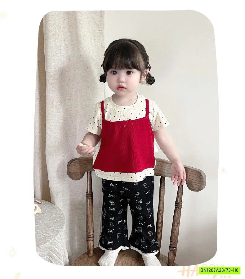 SÉT ÁO GIẢ 2 LỚP MIX QUẦN LOE