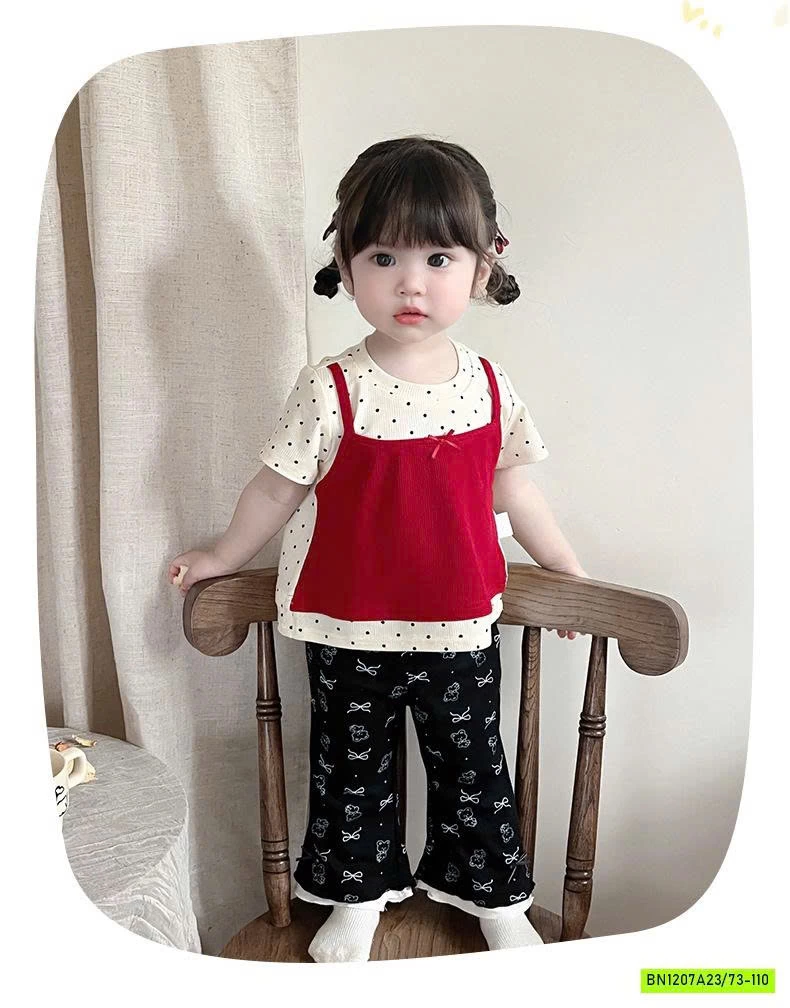 SÉT ÁO GIẢ 2 LỚP MIX QUẦN LOE