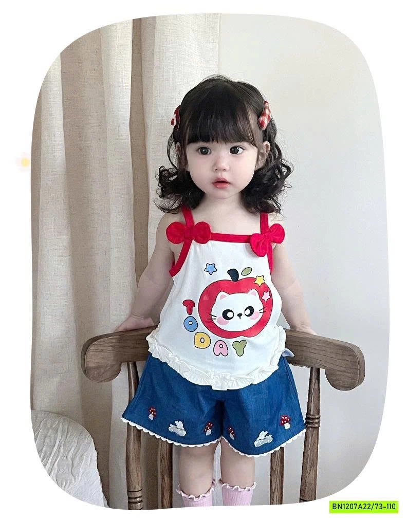 SÉT ÁO 2 DÂY NHÍ XINH XẮN