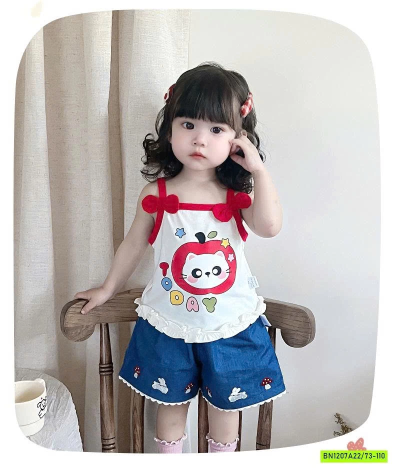 SÉT ÁO 2 DÂY NHÍ XINH XẮN