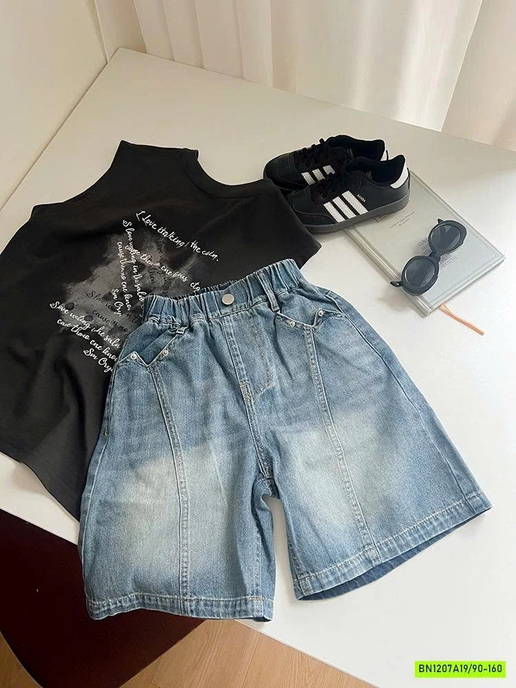 SHORT JEANS GÂN TRƯỚC 25D197 AMBB