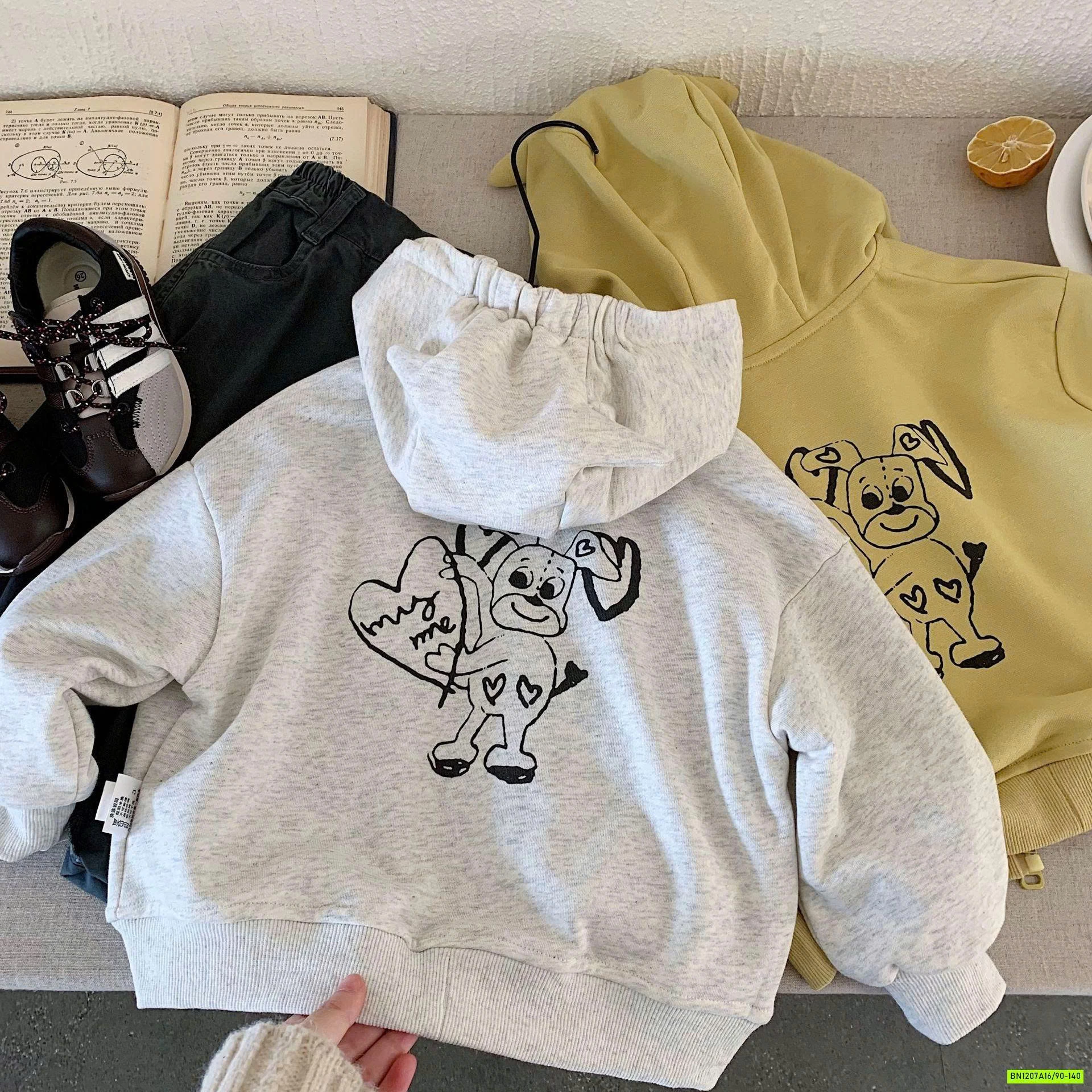 KHOÁC COTTON DA CÁ LIỀN MŨ H0099