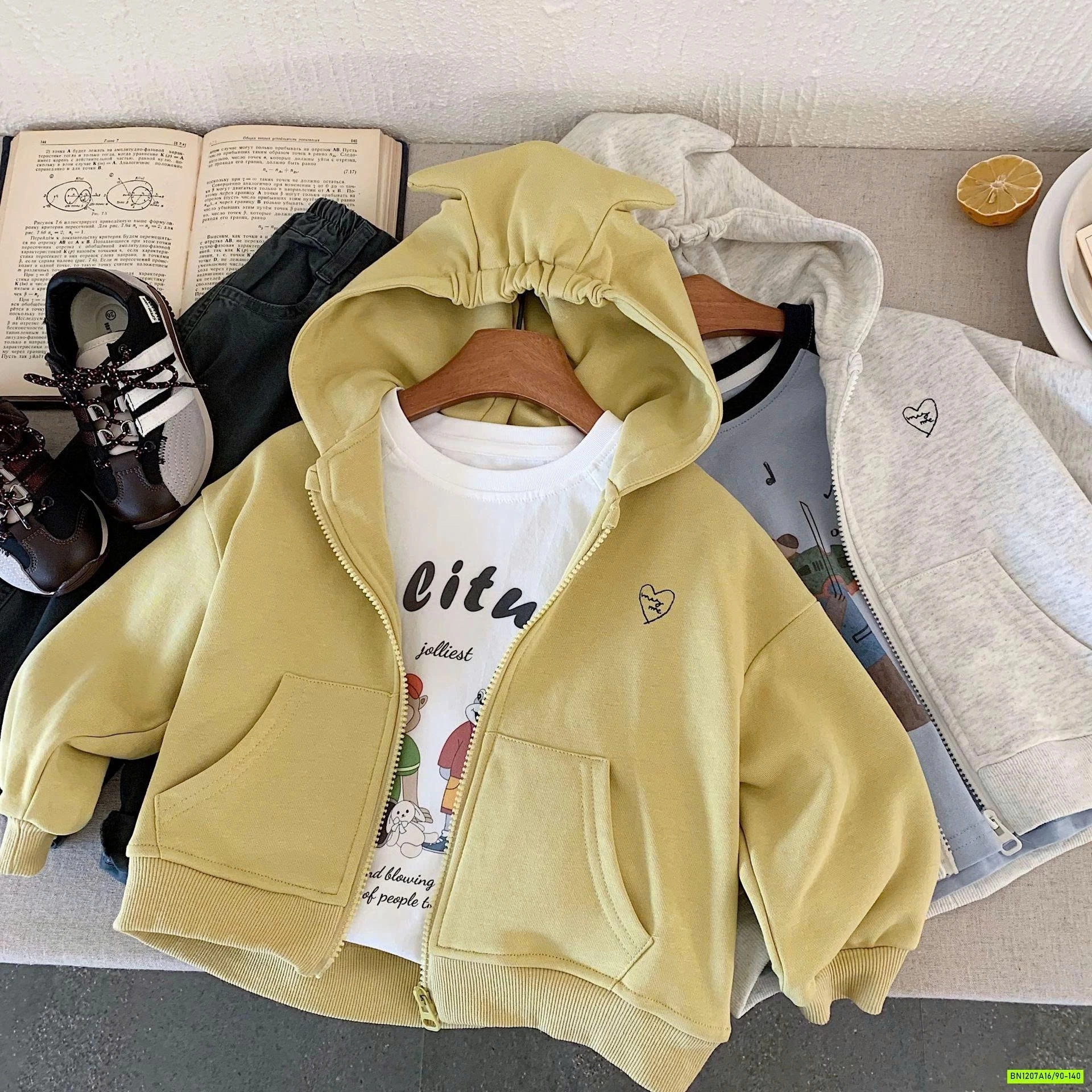 KHOÁC COTTON DA CÁ LIỀN MŨ H0099