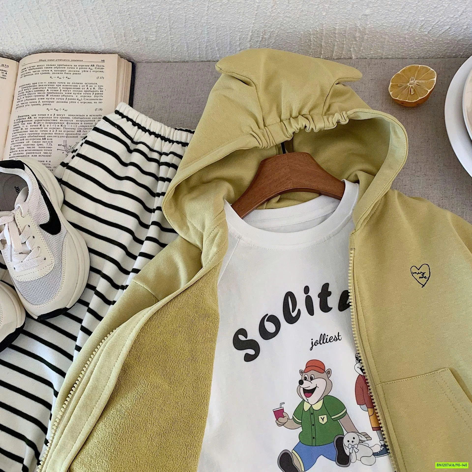 KHOÁC COTTON DA CÁ LIỀN MŨ H0099