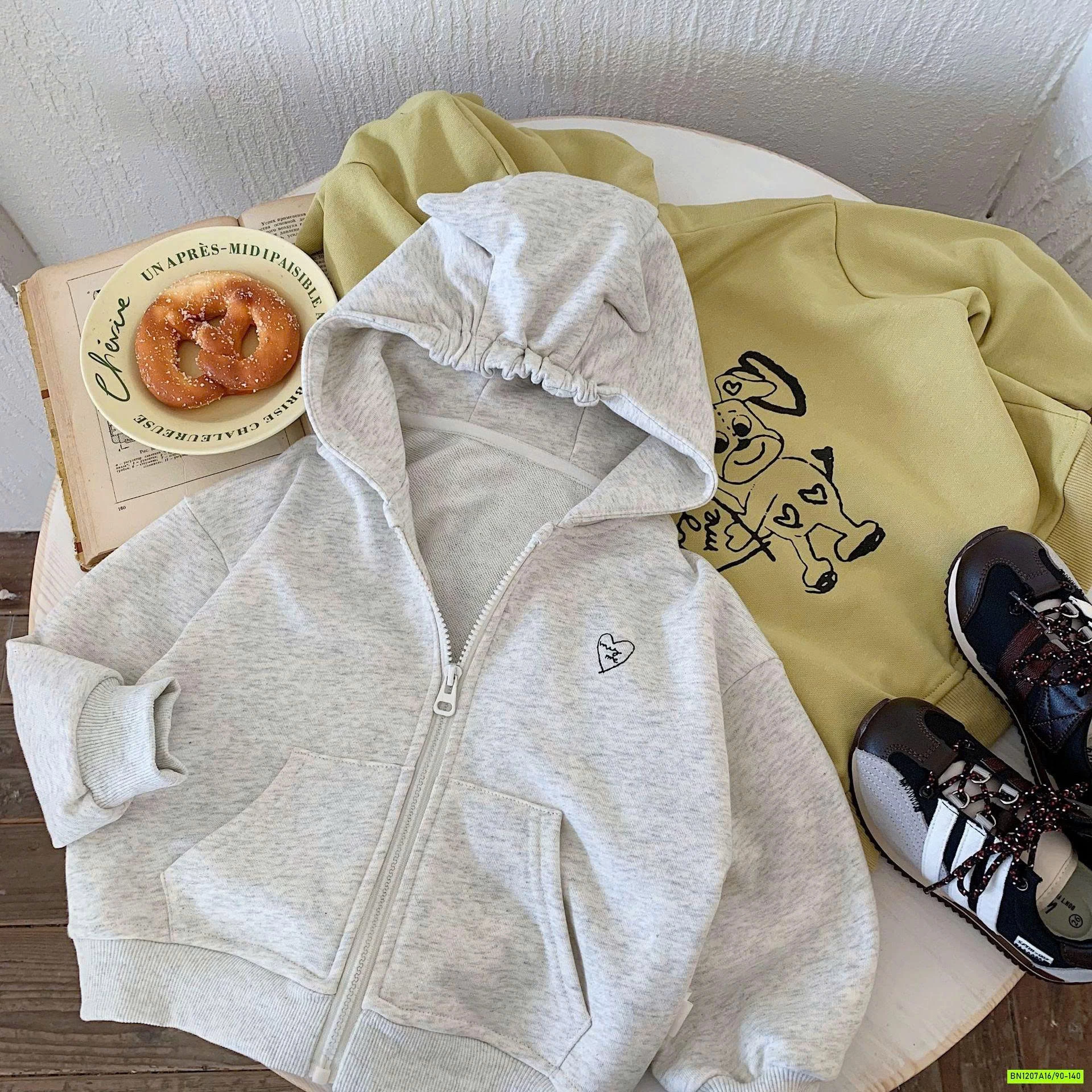 KHOÁC COTTON DA CÁ LIỀN MŨ H0099