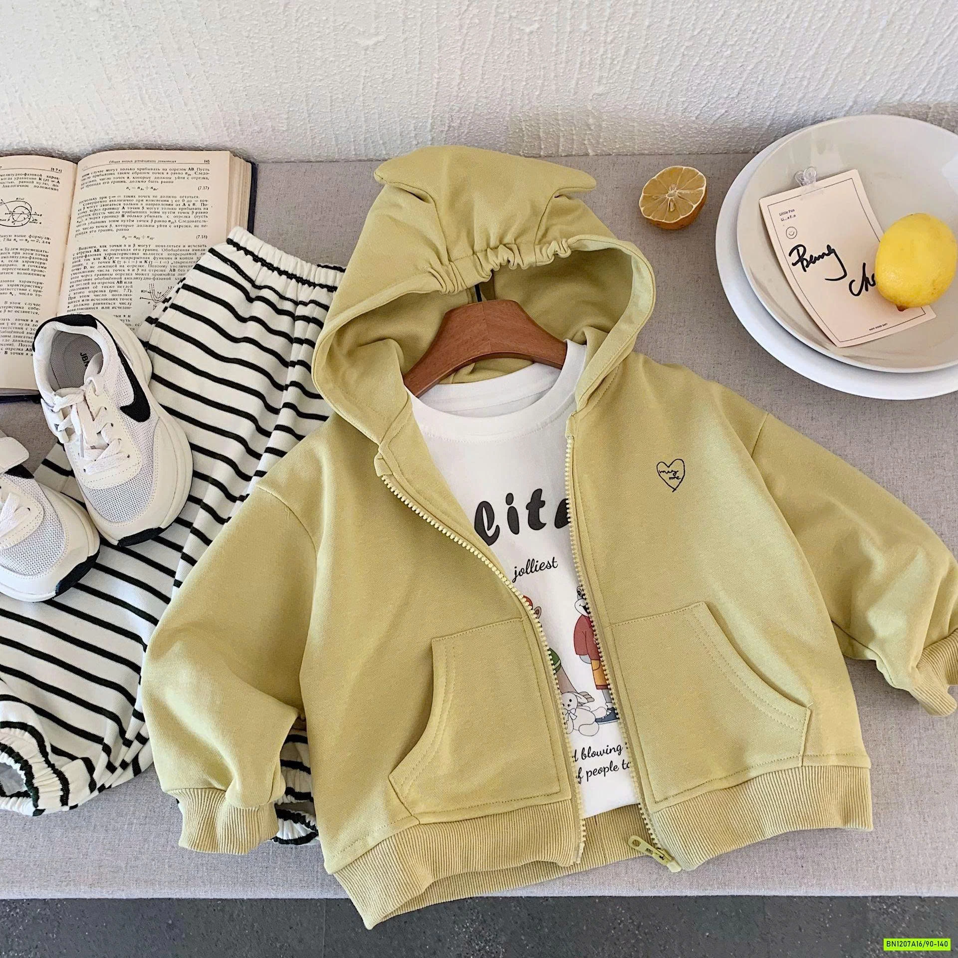 KHOÁC COTTON DA CÁ LIỀN MŨ H0099