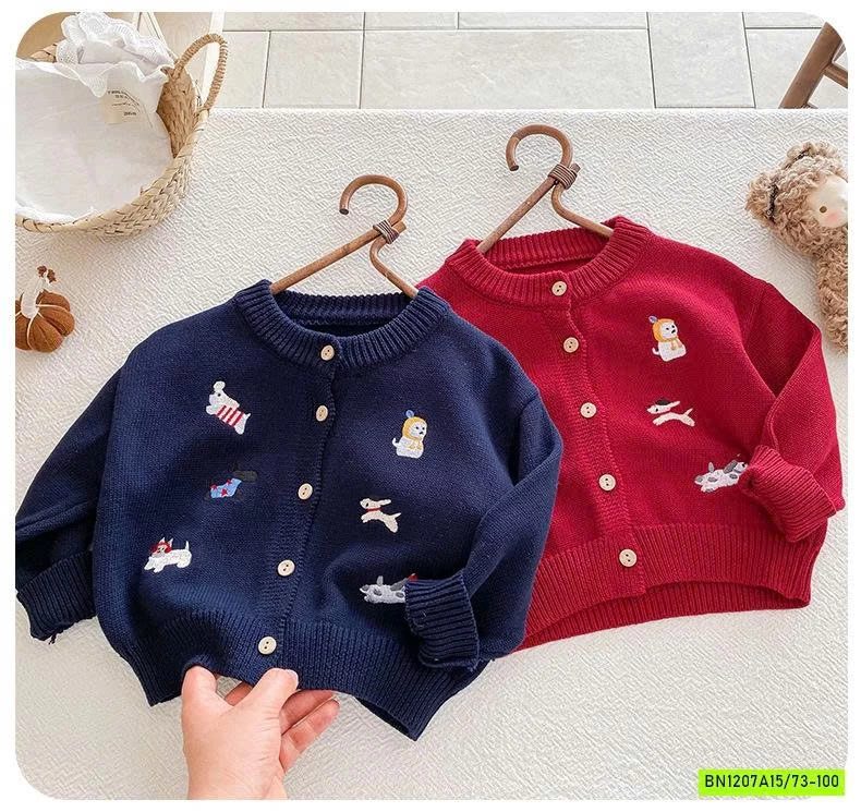 KHOÁC LEN THÊU HÌNH SZ NHÍ