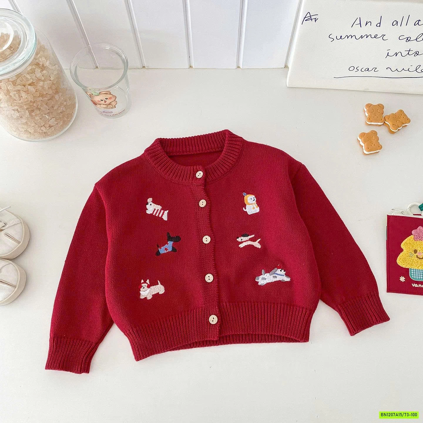 KHOÁC LEN THÊU HÌNH SZ NHÍ