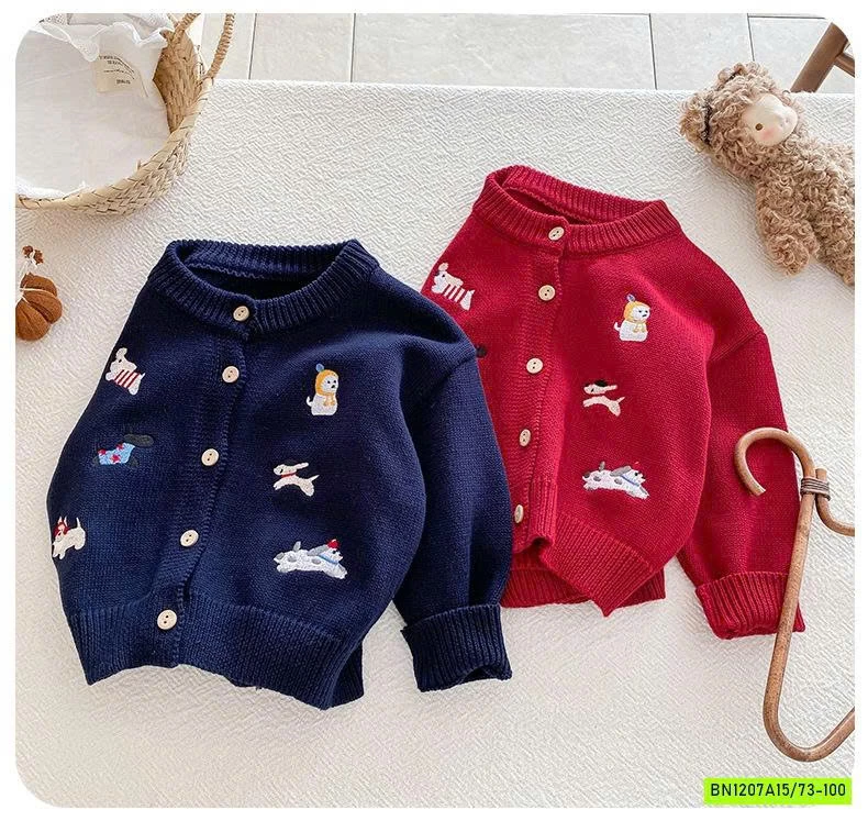 KHOÁC LEN THÊU HÌNH SZ NHÍ