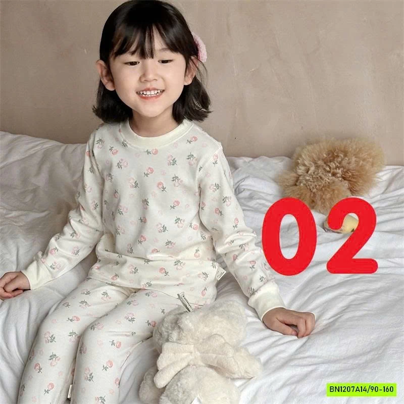 BỘ NỈ IN HÌNH COTTON MÙA THU