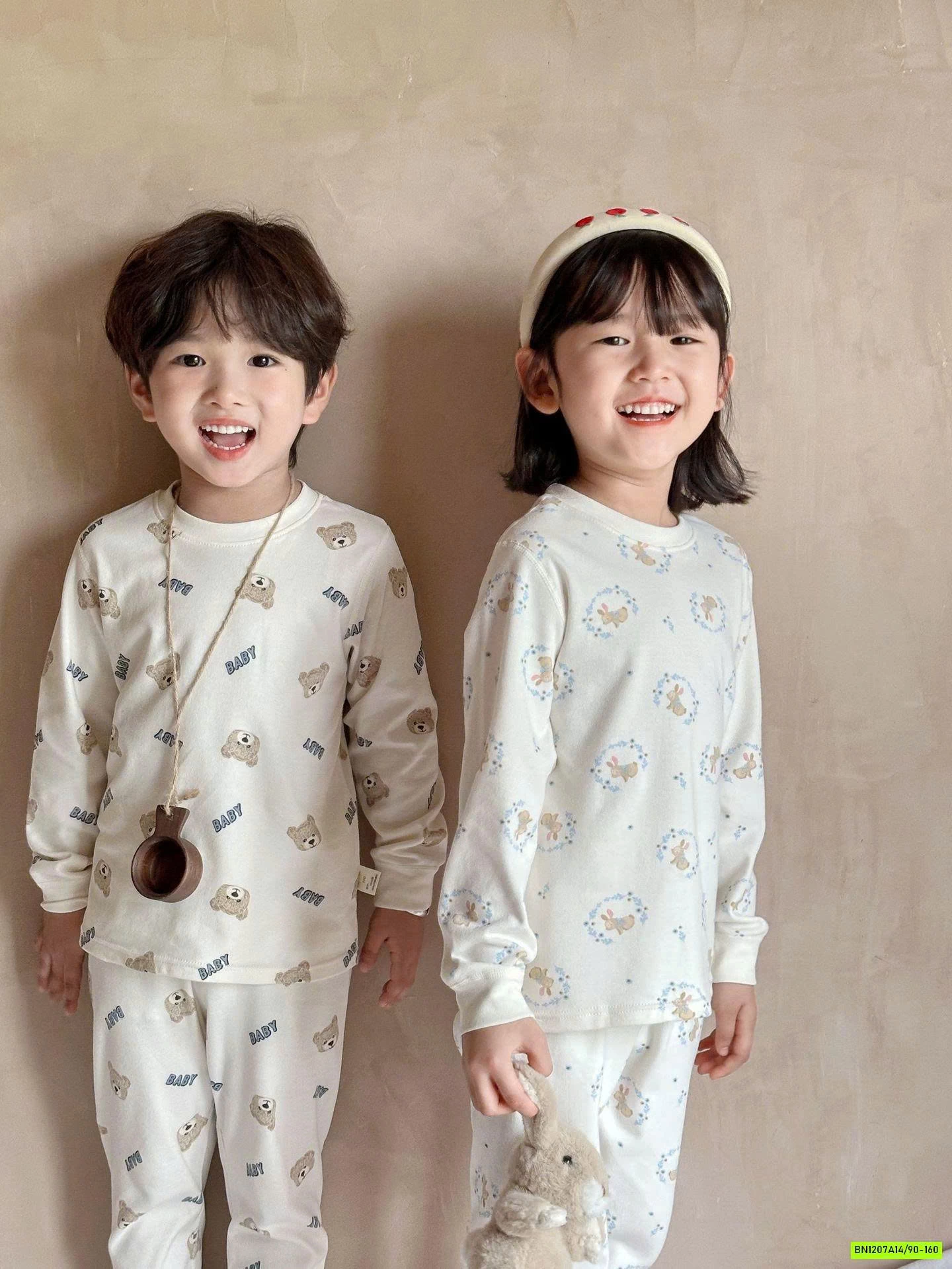 BỘ NỈ IN HÌNH COTTON MÙA THU