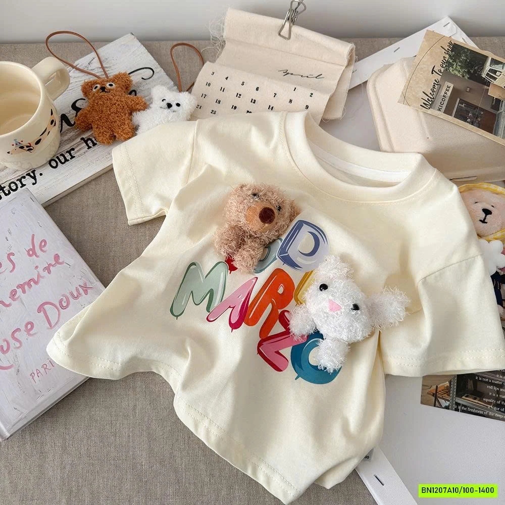 ÁO THUN GẮN GẤU