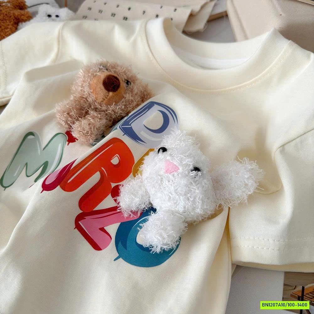 ÁO THUN GẮN GẤU