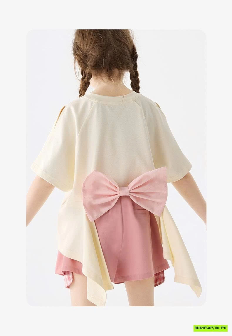 SÉT ÁO CÔ GÁI NƠ LƯNG MIX CV