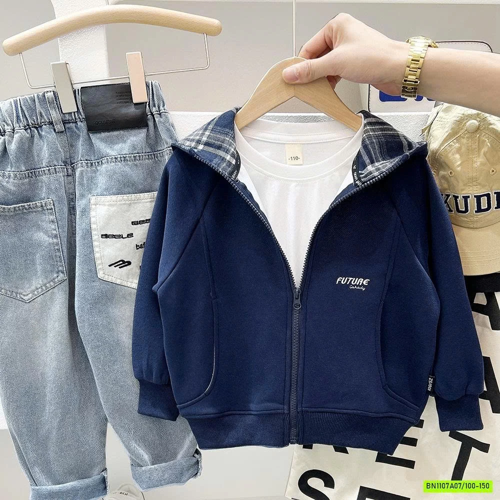 KHOÁC COTTON LIỀN MŨ KAKADY