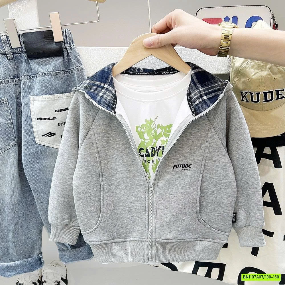 KHOÁC COTTON LIỀN MŨ KAKADY