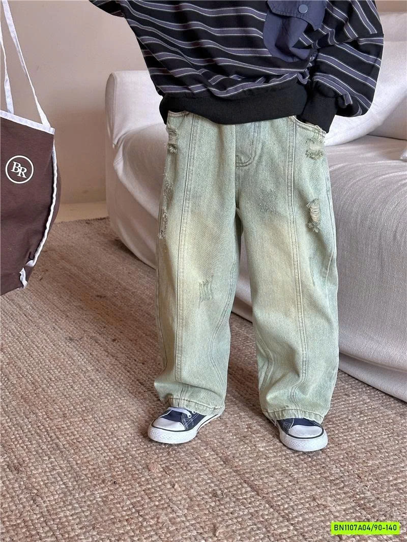 JEANS SUÔNG 23633 GÂN TRƯỚC