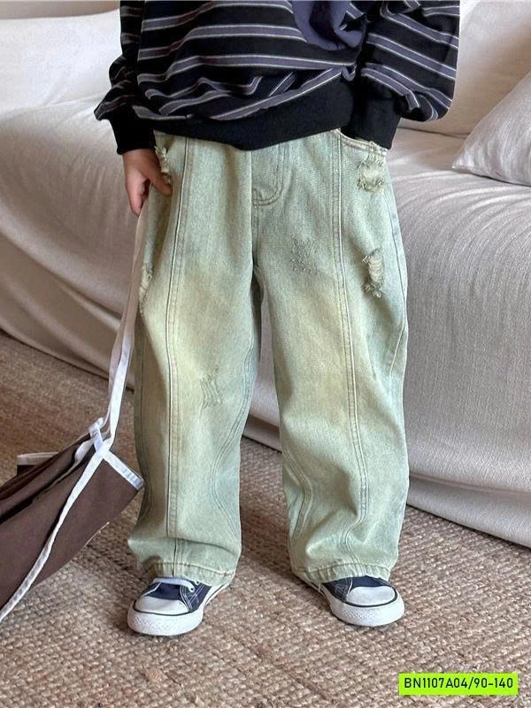 JEANS SUÔNG 23633 GÂN TRƯỚC