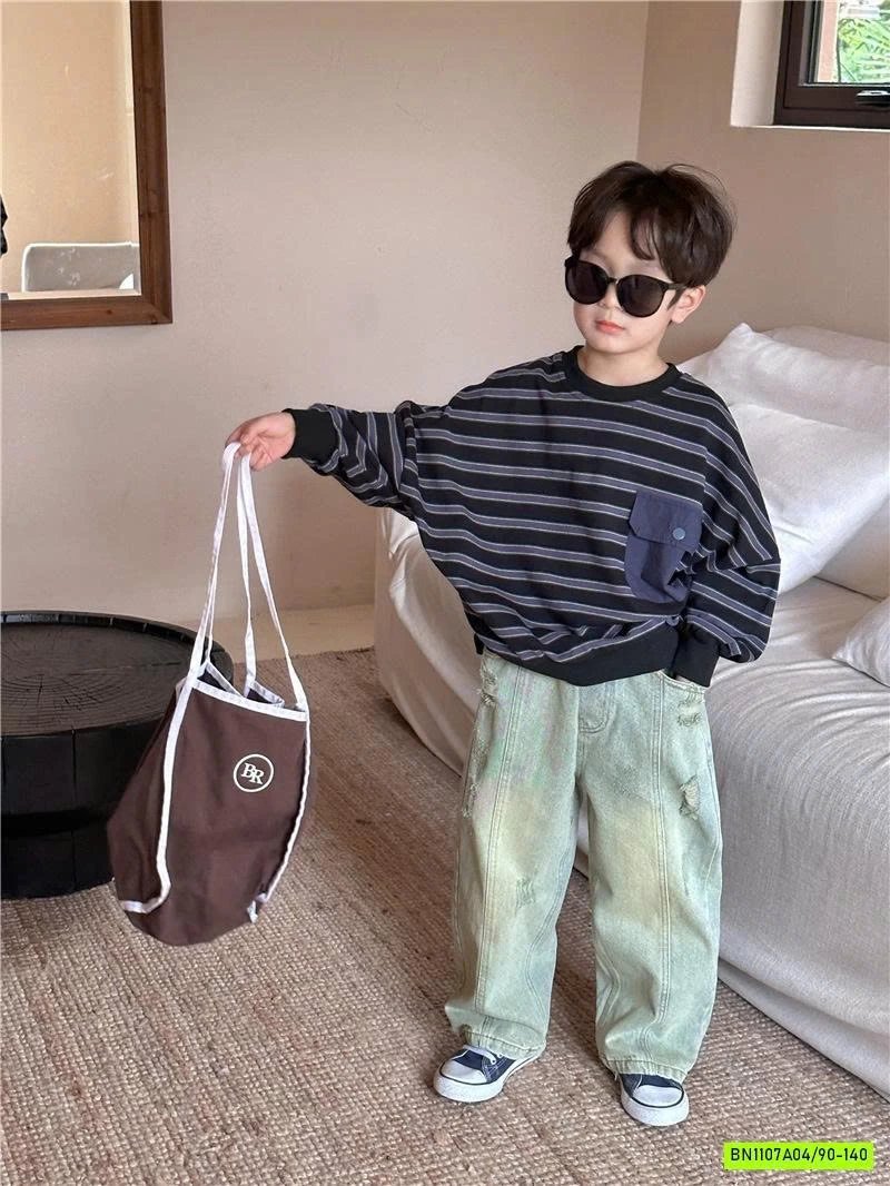 JEANS SUÔNG 23633 GÂN TRƯỚC