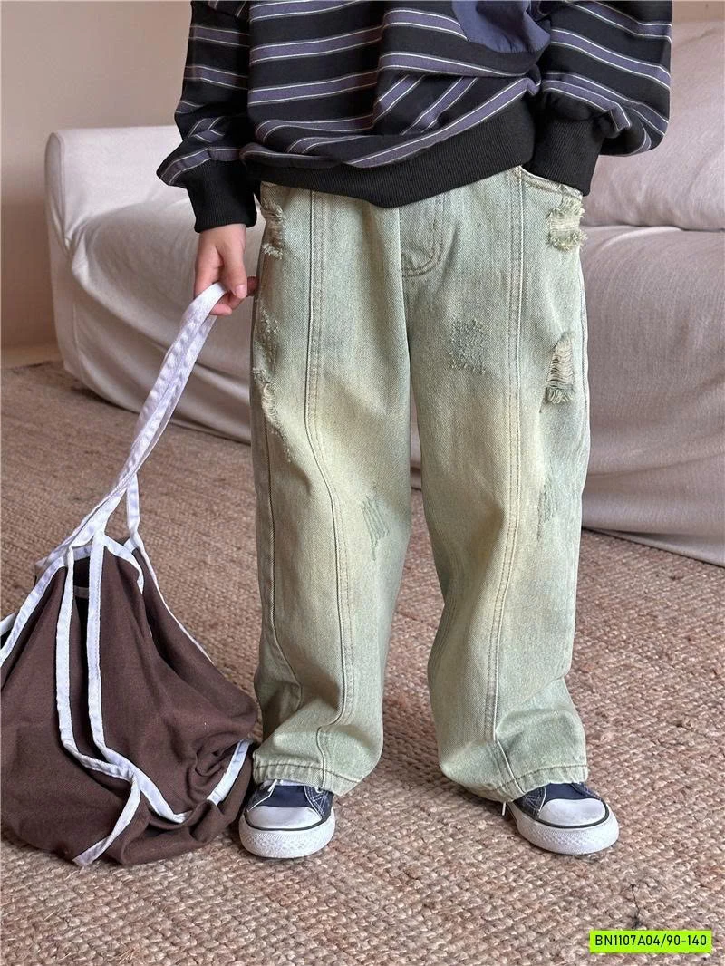 JEANS SUÔNG 23633 GÂN TRƯỚC