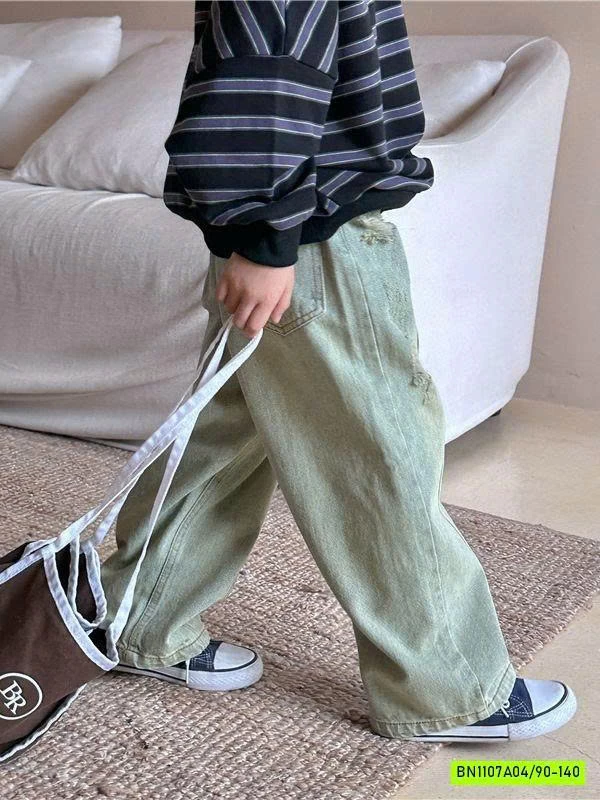 JEANS SUÔNG 23633 GÂN TRƯỚC