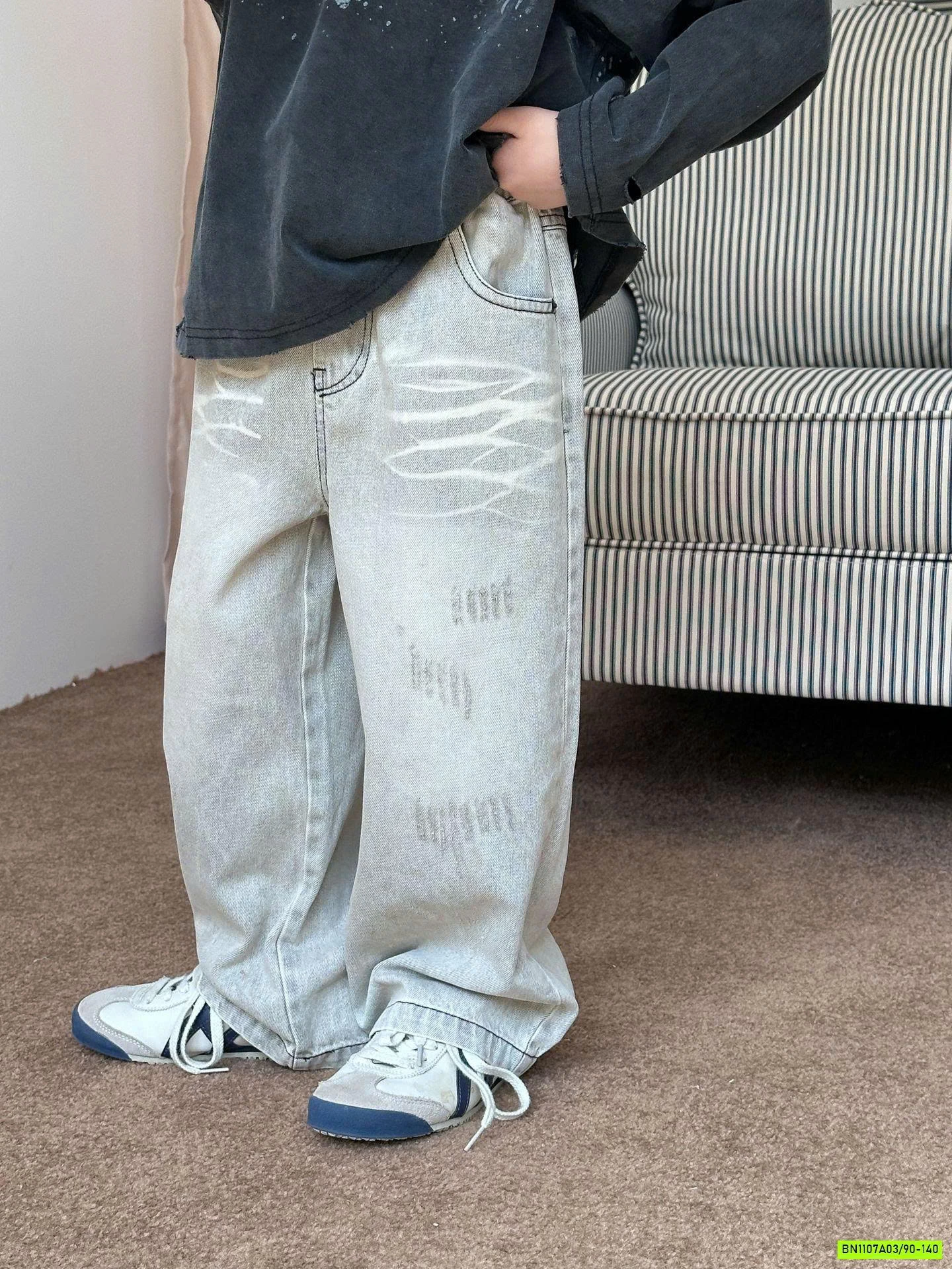 JEANS SUÔNG 24747 BẠC MÀU