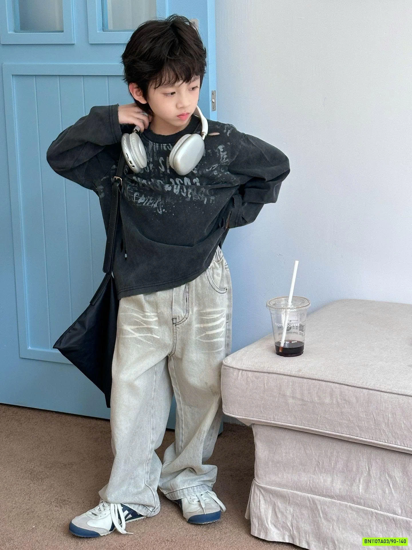 JEANS SUÔNG 24747 BẠC MÀU