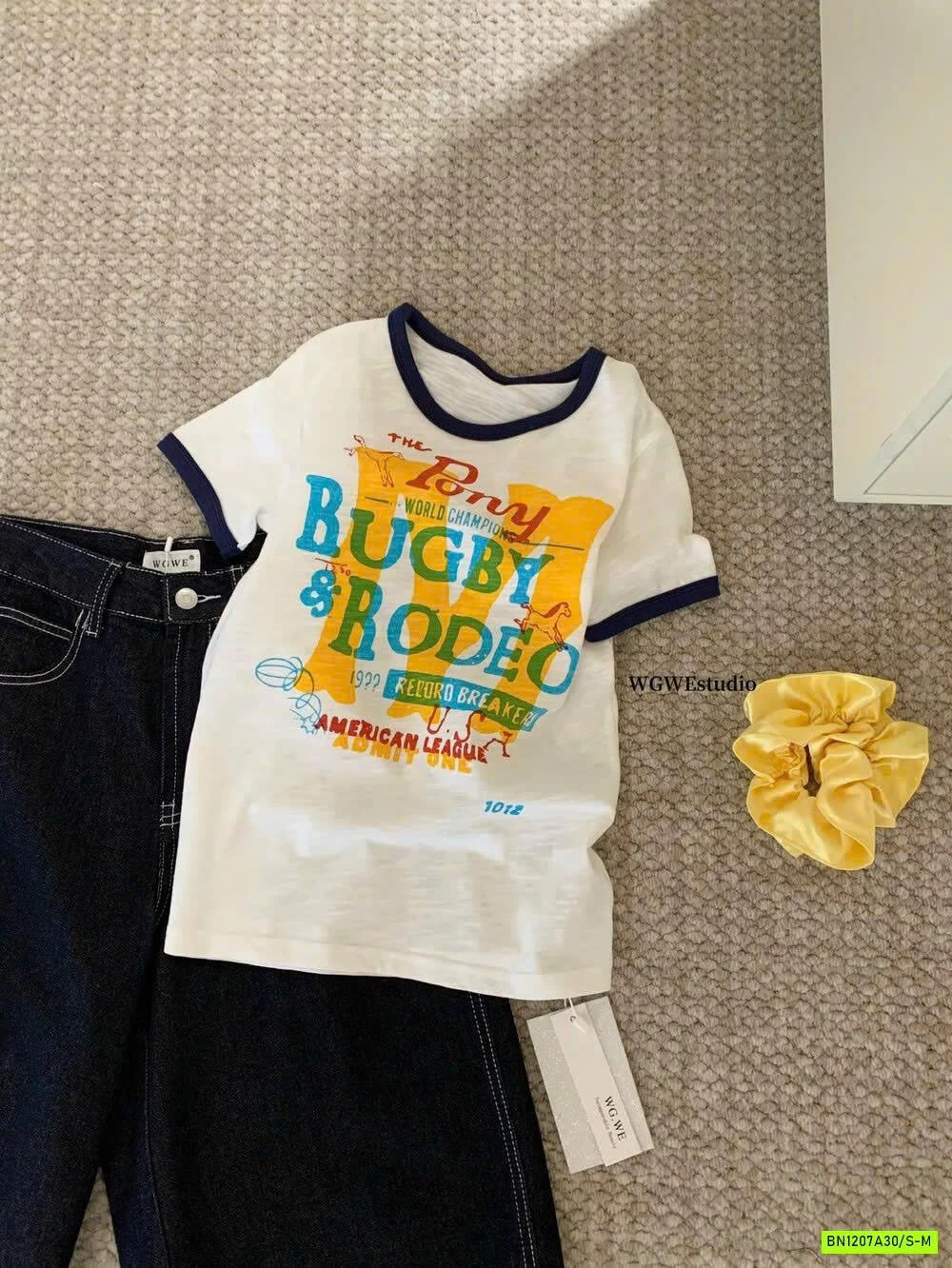 ÁO THUN XƯỚC IN CHỮ WGWE