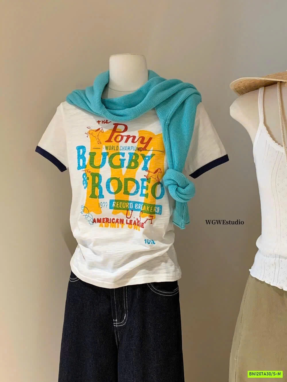 ÁO THUN XƯỚC IN CHỮ WGWE