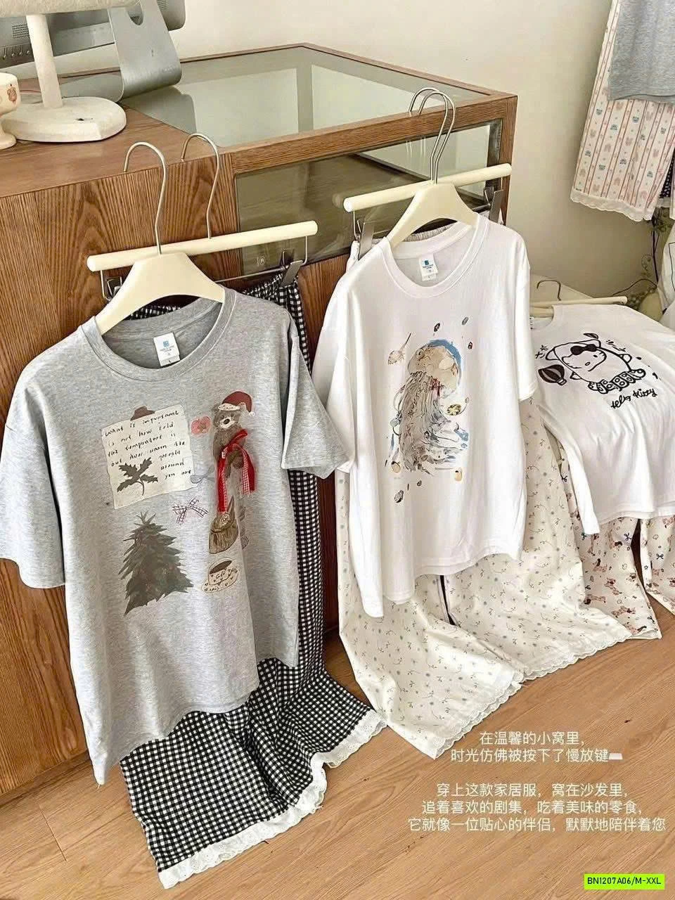 BỘ MẶC NHÀ QUẦN DÀI DỄ THƯƠNG