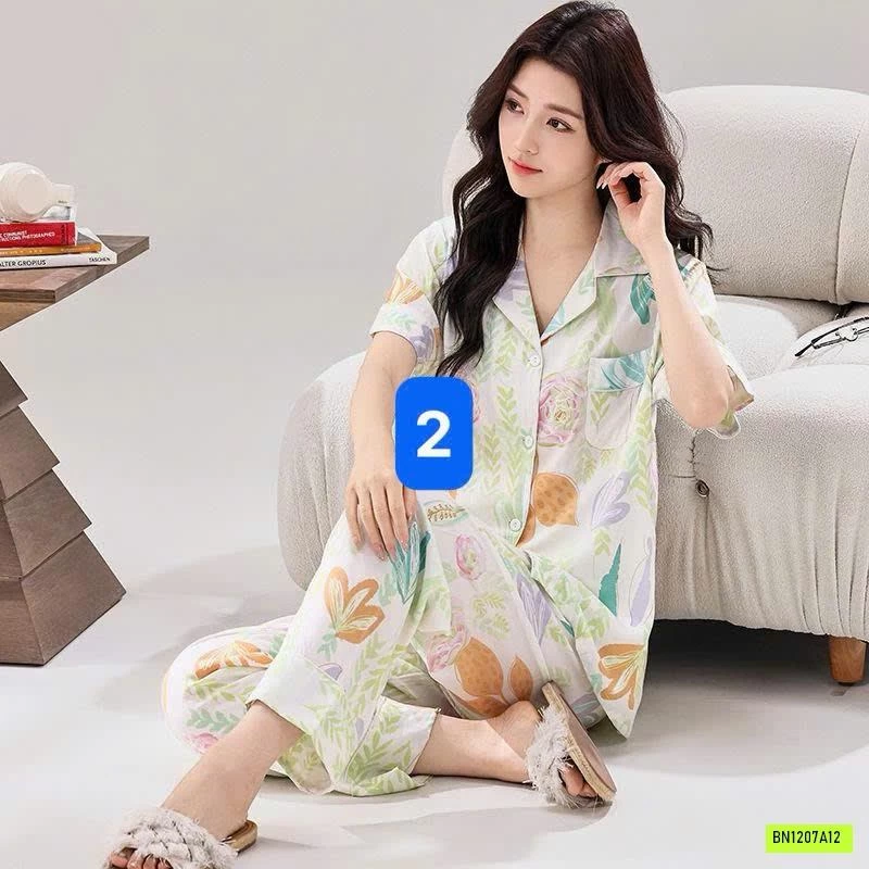 BỘ PIJAMA LANH SIÊU MÁT