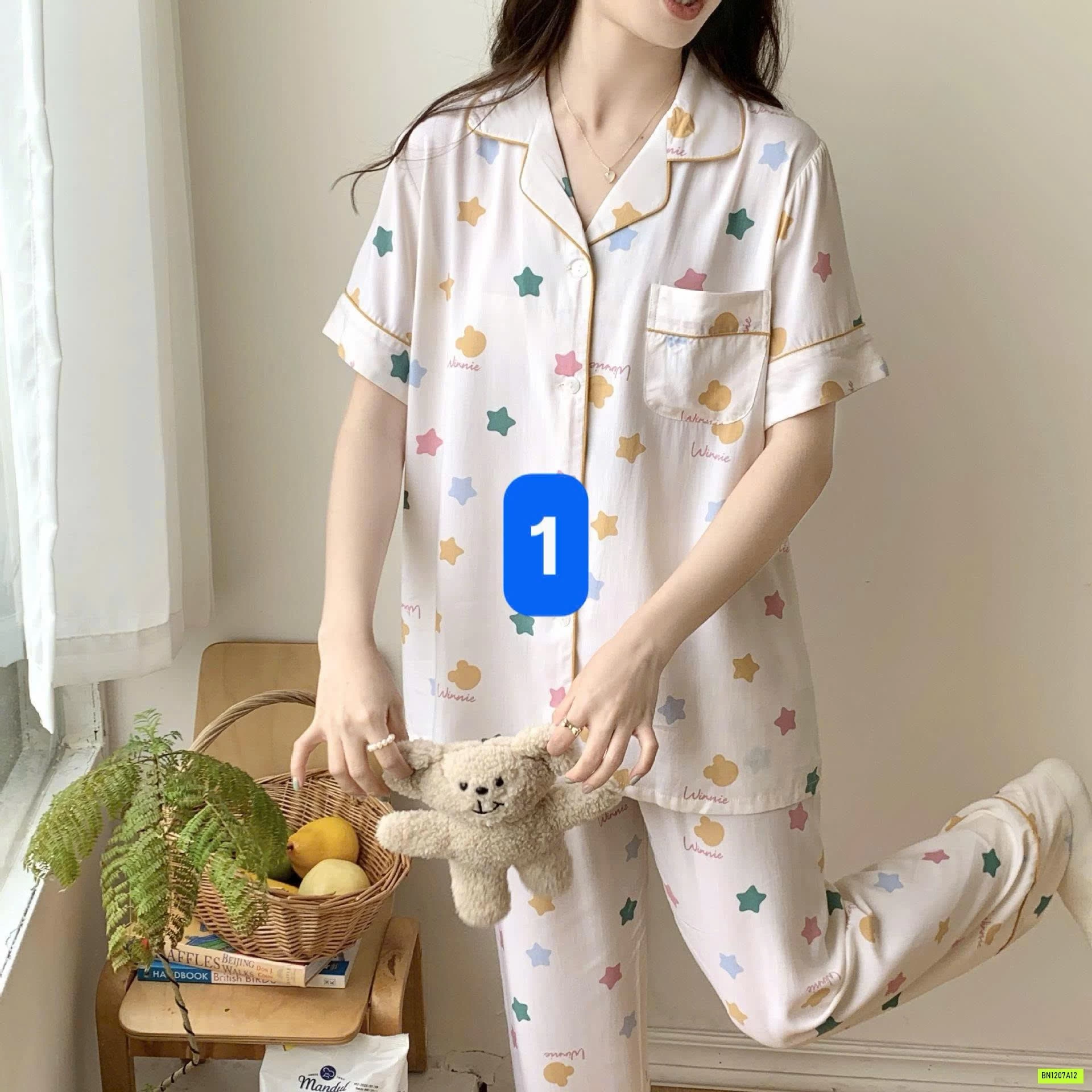 BỘ PIJAMA LANH SIÊU MÁT