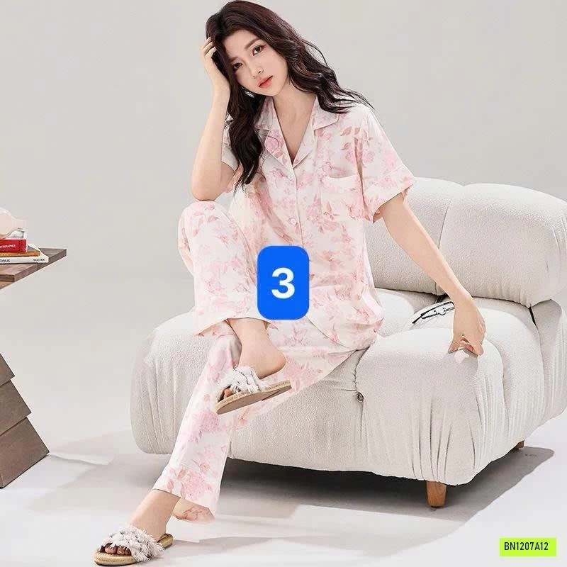 BỘ PIJAMA LANH SIÊU MÁT