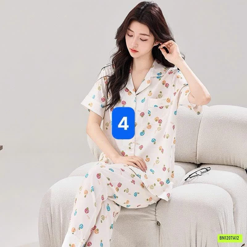 BỘ PIJAMA LANH SIÊU MÁT